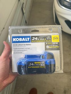 NEW Kobalt 24V MAX 4.0Ah Lithium-Ion Battery – Sealed