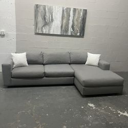 West Elm Gray Sectional 