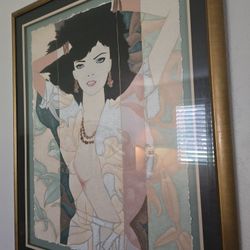 Framed Art Print, Fashion Model
