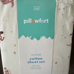 New Pillowfort Mermaid twin size sheet set