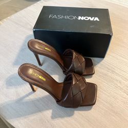Fashion nova brown heels