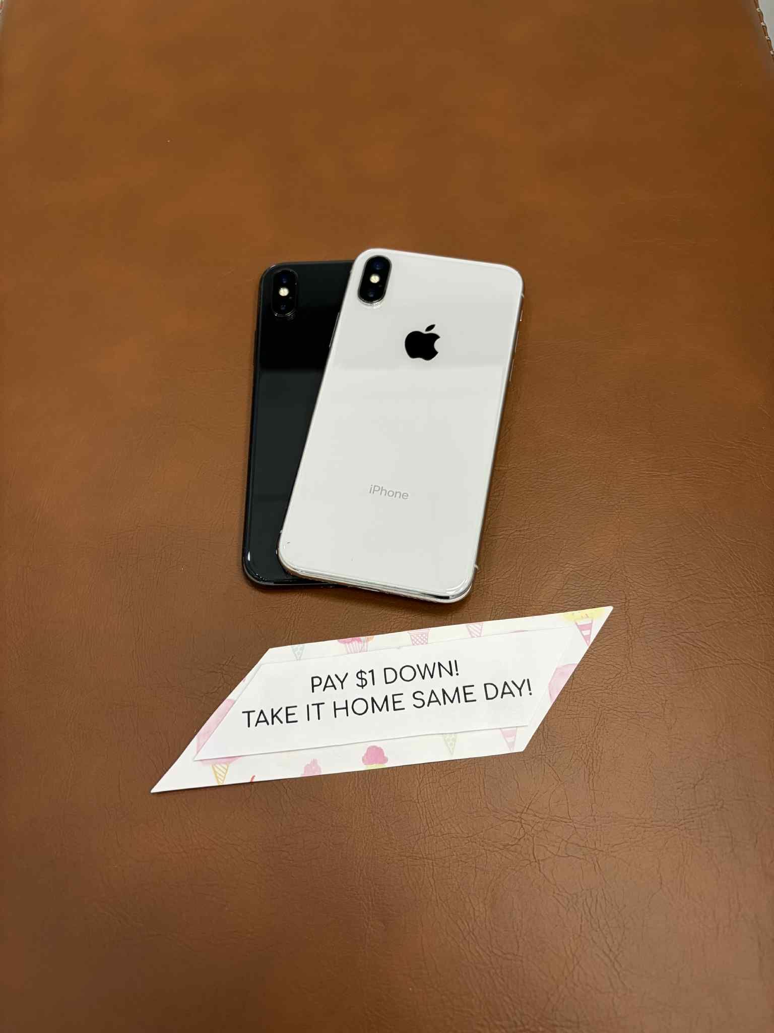Apple iPhone X - Pay $5 DOWN AVAILABLE - NO CREDIT NEEDED