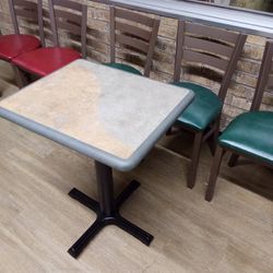 Table With Chairs.  Commercial Grade
