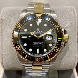 Sea-Dweller Two Tone Swiss Automatic Watch Ceramic Bezel 44mm
