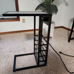 USB End Table Magazine Holder