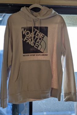 North Face Hoodie, Cream XL Men's