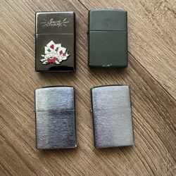 4 Zippo Lighters