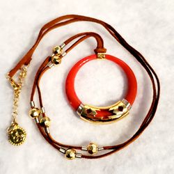 Jessica Simpson - Desert Traveler Red Pendant Necklace