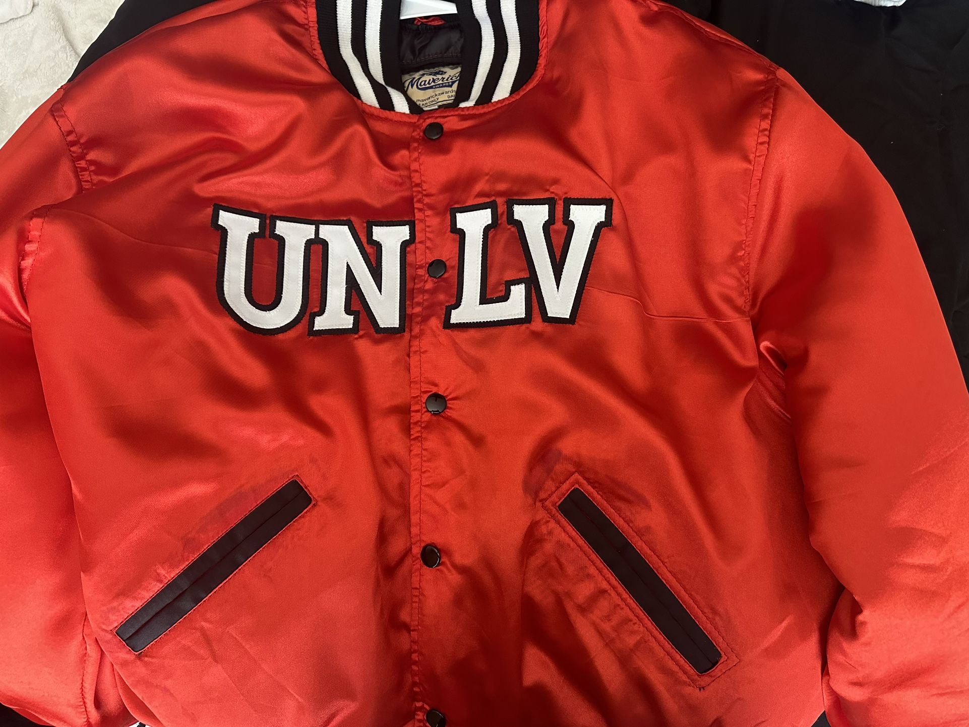 UNLV Red Satin Bomber Jacket