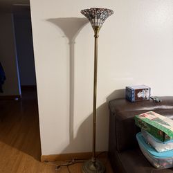 Vintage Tiffany’s style 69”tall lamp