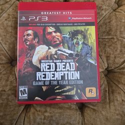 Red Dead Redemption: Game of the Year Edition video game for the PlayStation 3.