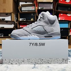 Jordan 5 Retro Wolf Grey GS (2026) size 7Y/8.5W 440888-002 *NOT TRADING*