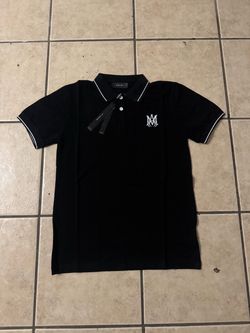 Amiri MA Logo Polo Shirt Black