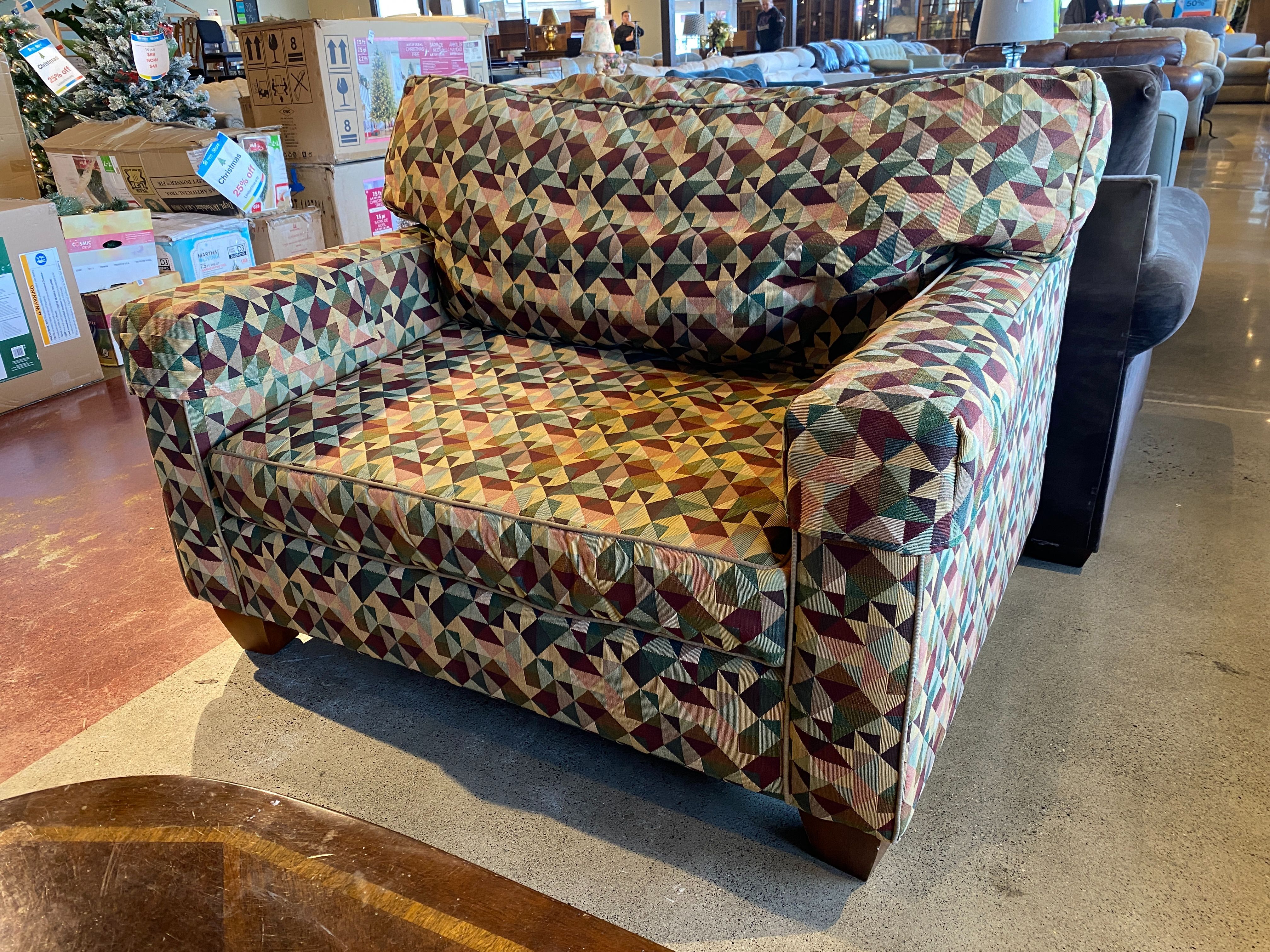 Pacific Northwest Patterned Wide Chair/Loveseat