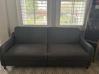 Grey Two Seater Sofa Bed