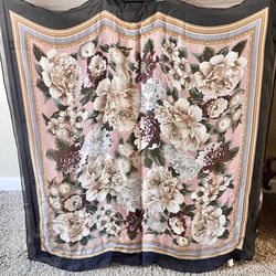 Vintage Echo Large Silk Scarf
