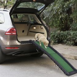 61’’ Dog Car Ramp for Large Dogs Foldable Pet Ramps with Non-Slip Soft Surface
