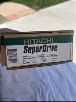 Hitachi  SuperDrive Cement & Hardboard to Steel Screws NEW Durock