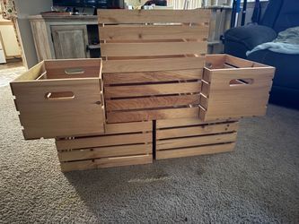 Pine wood crates 6
