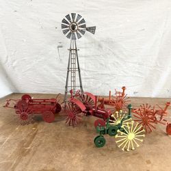 Steampunk/Farmhouse Metal Tractor Decor