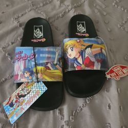 Sailor Moon Slides Women Size 8