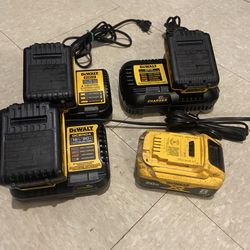 Dewalt batteries with chargers
