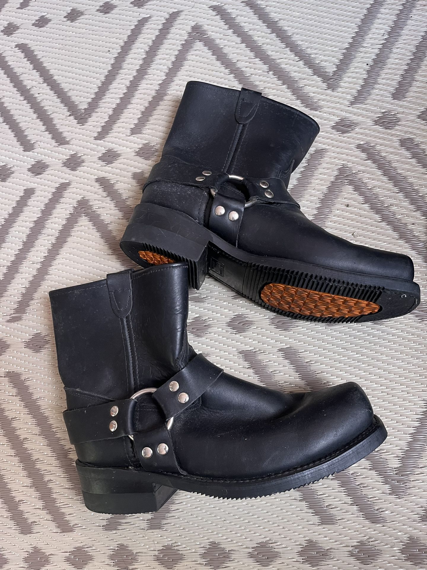 Double H Leather Ankle Boots/Harness