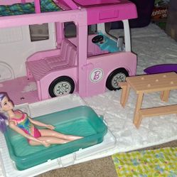 Barbie 3-in-1 DreamCamper Playset w/Barbie 