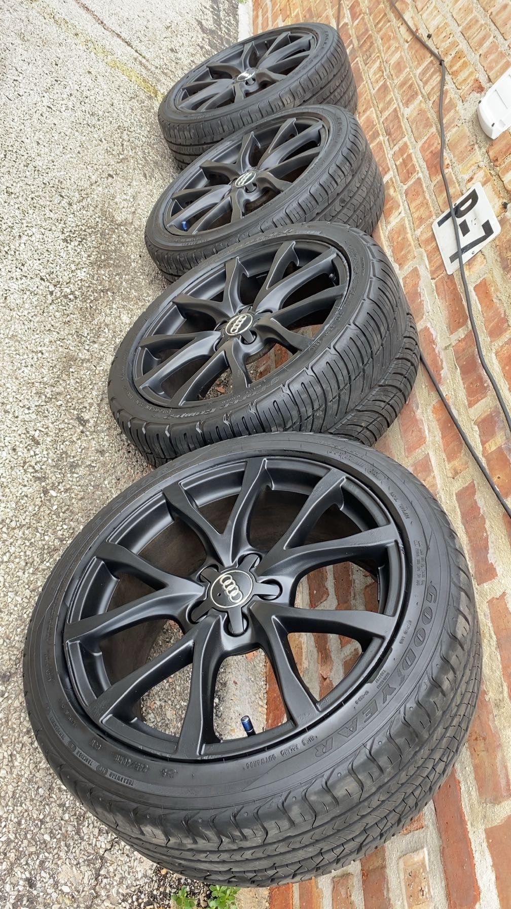 18” Audi Rims And Like New Tires 245/40/18 5x112 Bolt Pattern