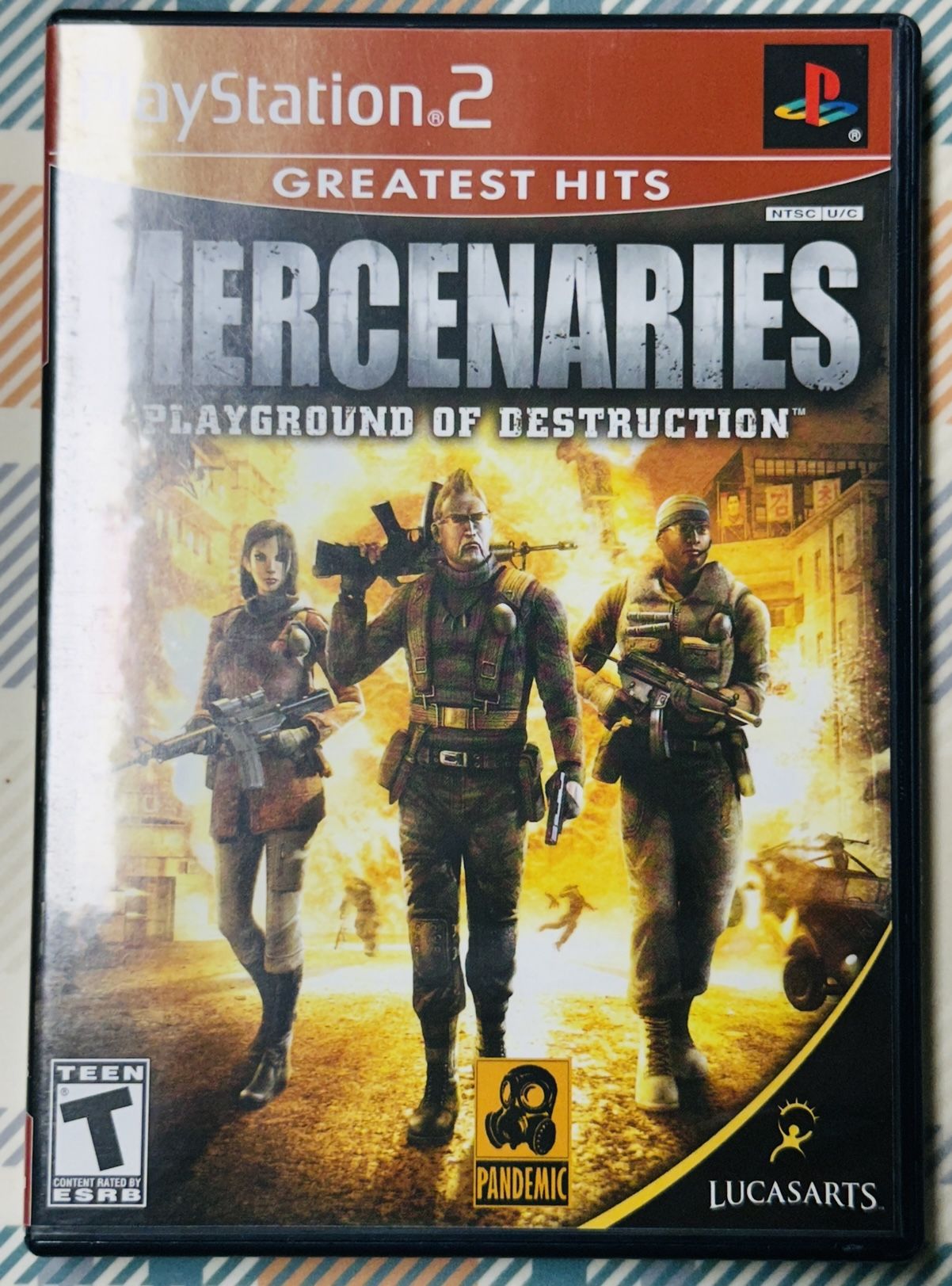 Mercenaries: Playground of Destruction (PlayStation 2, PS2) Complete W/Manual