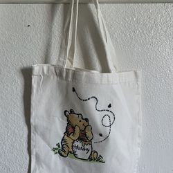 Winnie The Pooh Canvas Tote Bag 13 X 14