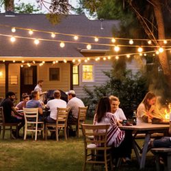  100ft Globe String Light with 32 LED Shattered Proof Bulbs + 2 Extra LED Bulbs 