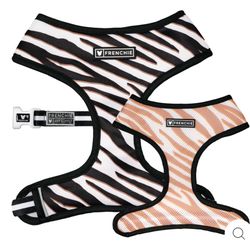 FRENCHIE DUO REVERSIBLE HARNESS - ZEBRA