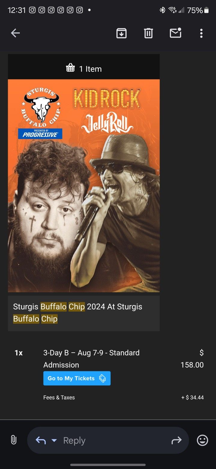 Sturgis Tickets Aug 7-9