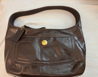 Vintage Coach Patent Leather Hobo Bag