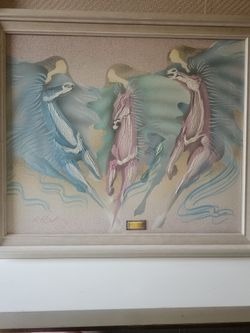 Horse framed art