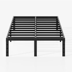 Full Size Bed Frame - Metal w/Metal Slats / Extremely Sturdy