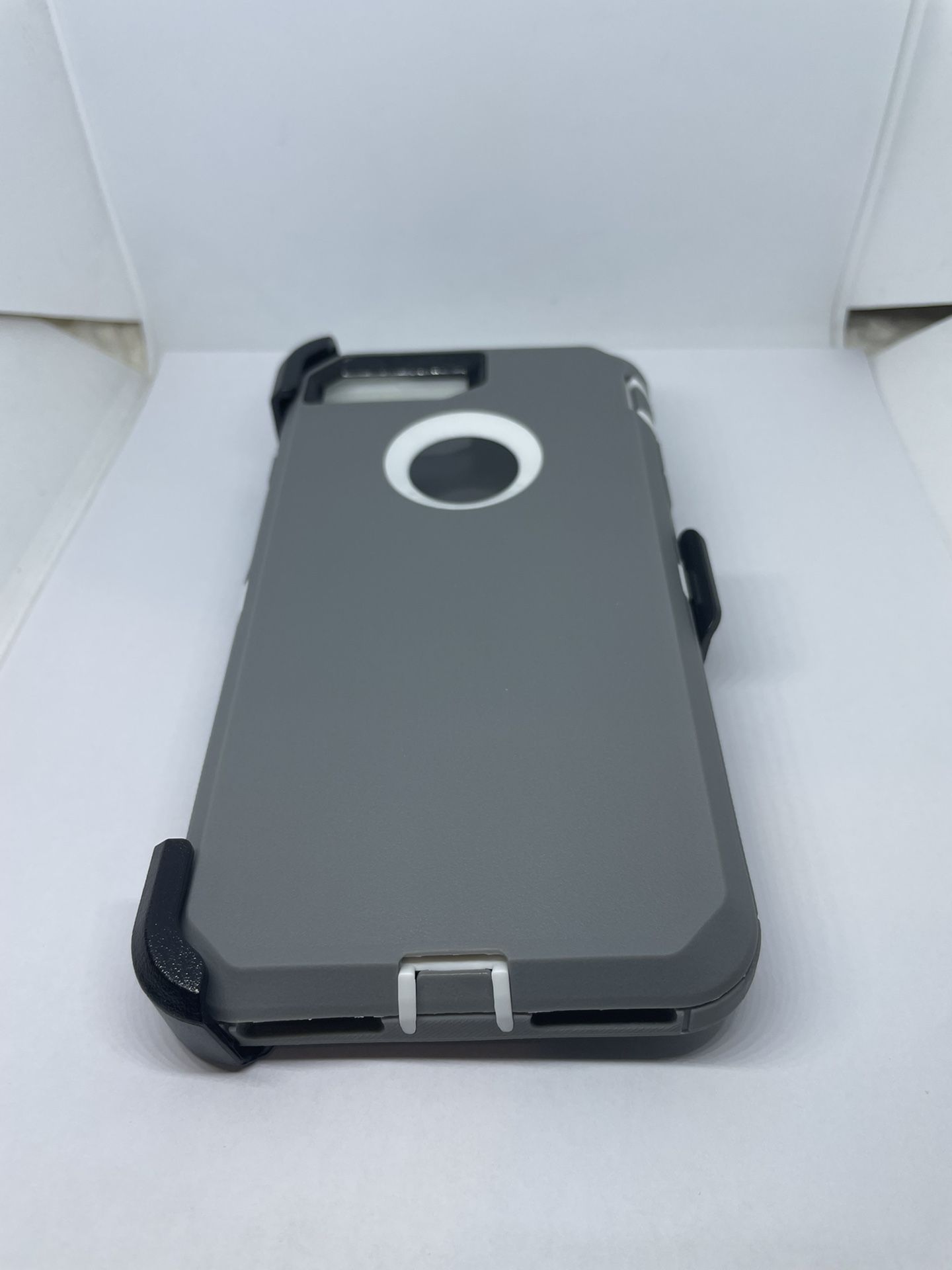 For iPhone 6 / 6 Plus, iPhone 7/7plus iPhone 8 / 8 Plus Gray With White Belt Clíp Case