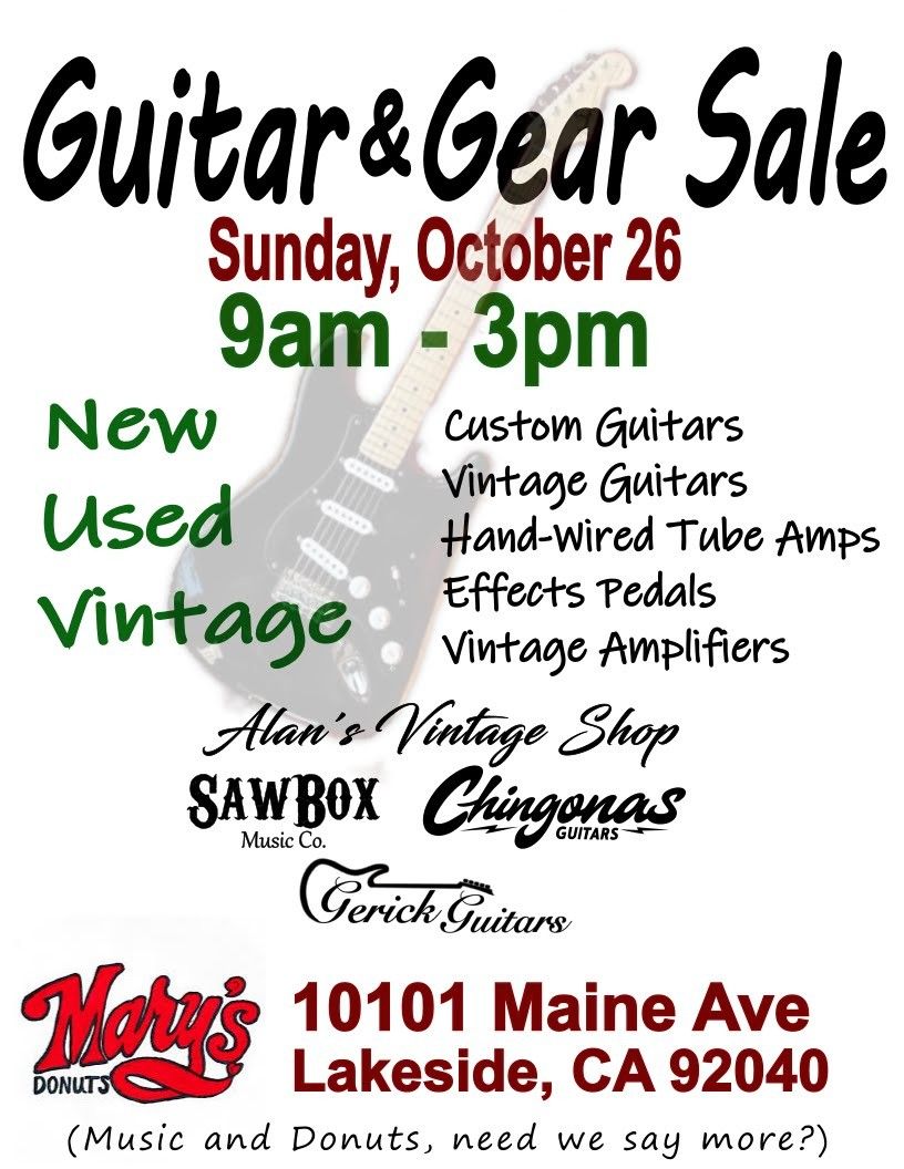 Gear Music Sale Lakeside 10/26/25