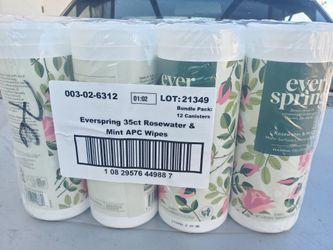 Ever SPRING ROSE WATER MINT WIPES PACK OF 11