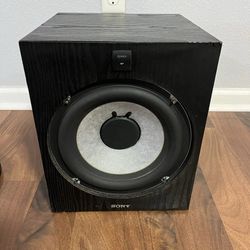 100W Sony SA-W2500 Powered Bass-Reflex 10" Subwoofer