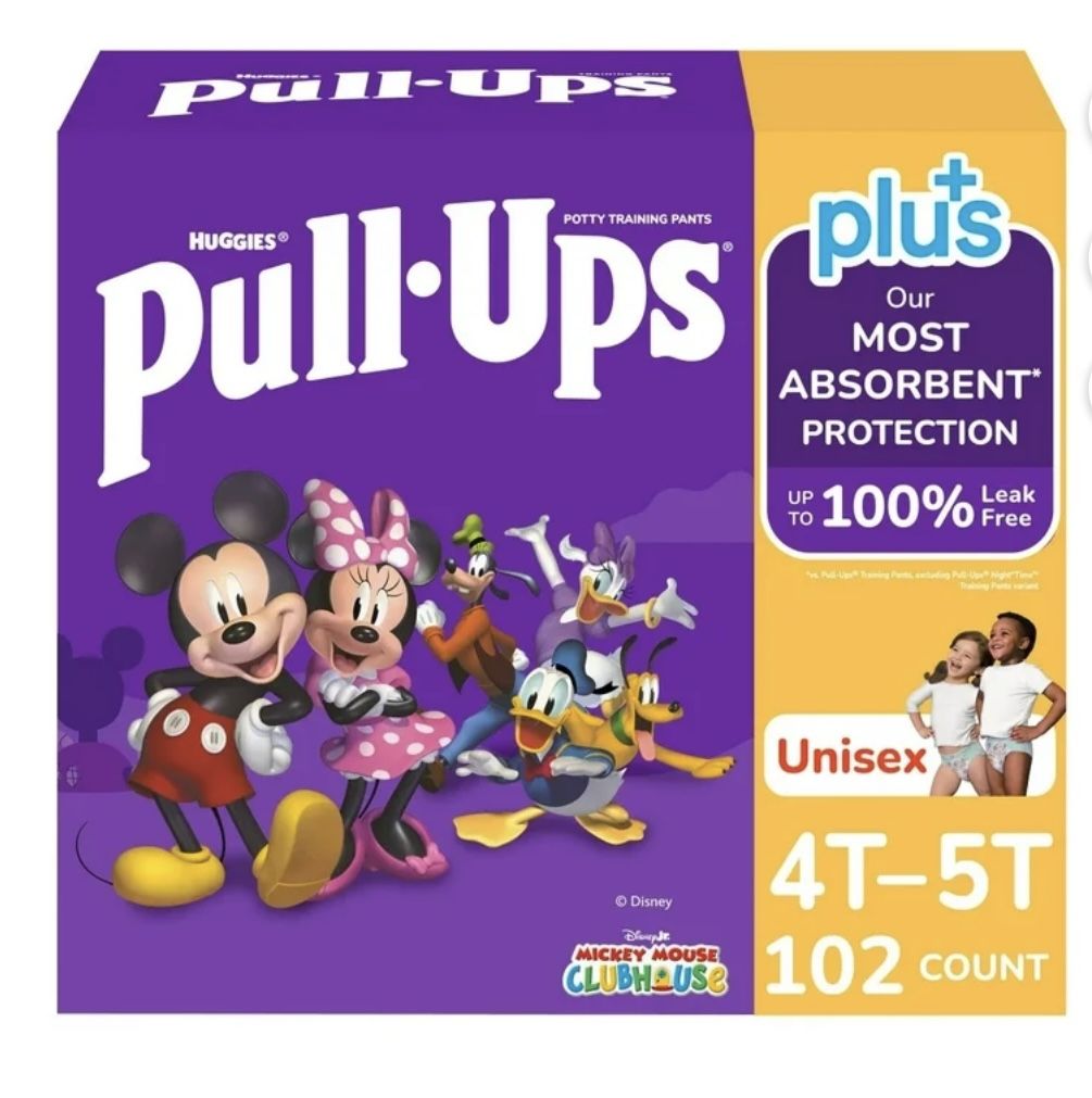 Huggies Pull-Ups Plus Unisex 4/5T