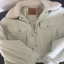 Levi’s mint trucker Women’s Xs Jacket New With Tags