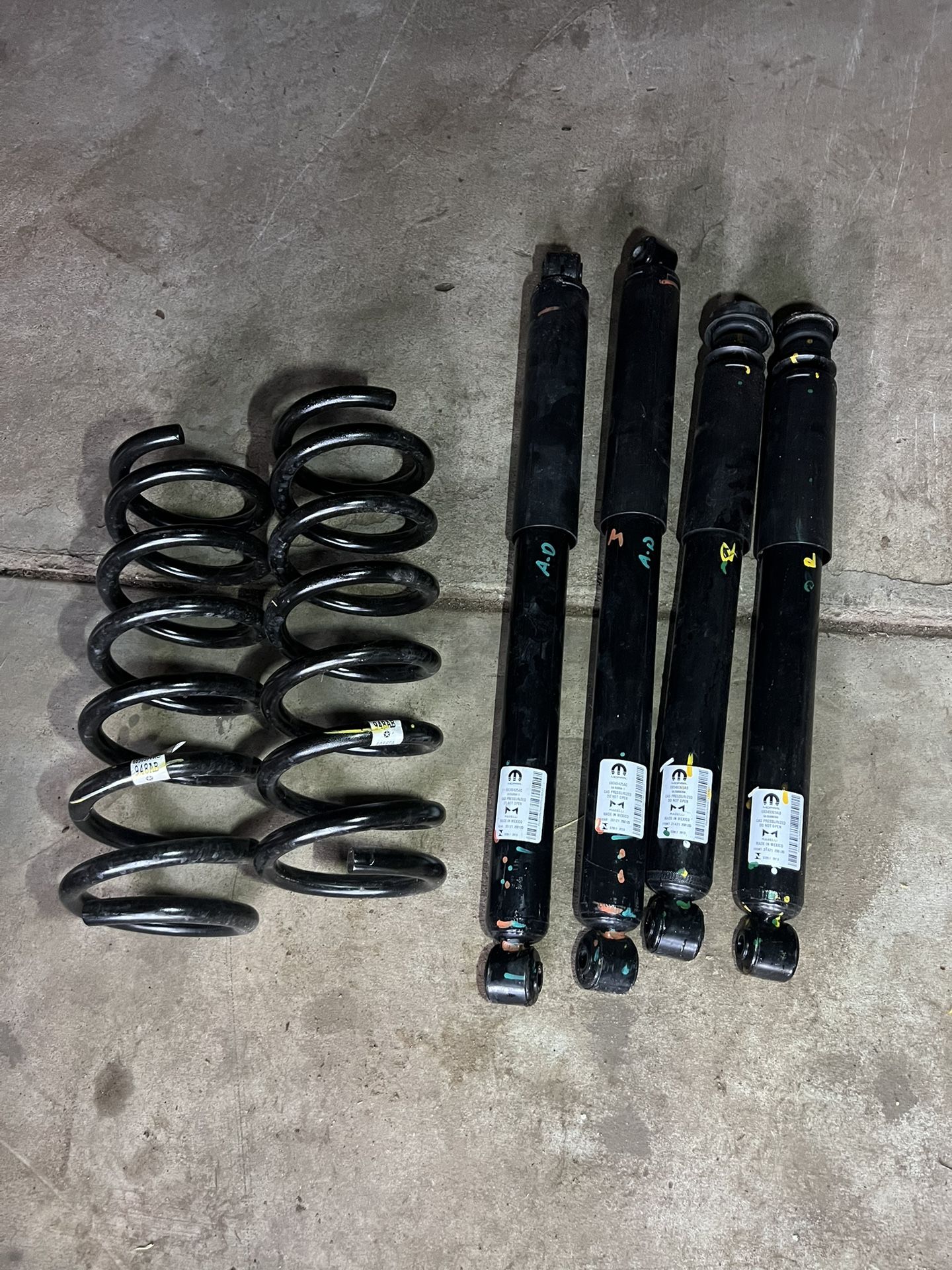 OEM 2022 Ram 3500 Cummins HO Complete Shocks Springs