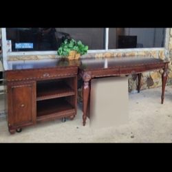 2 Piece Office Furniture Set, Office Table, Computer Desk, Storage Drawers / Shelves, Printer Desk