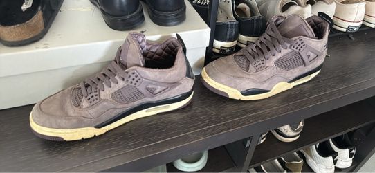A ma Manieres 4s and white/black Jordan 4s