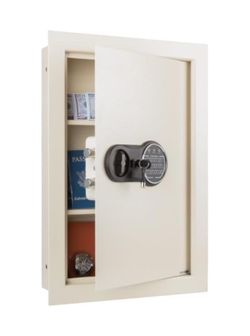 In-Wall-Safe with Keypad and 2 Manual Override Keys Paragon Lock & Safe Brand New in Box(Cream)