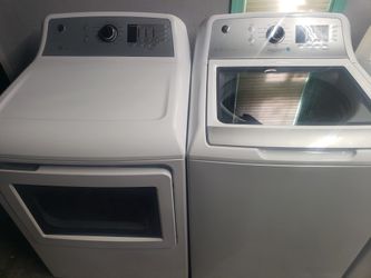 Great Working Super Capacity Ge Washer And Dryer Set