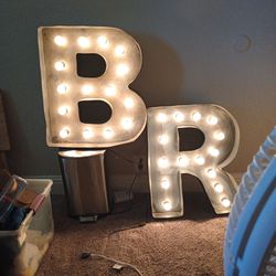 Illuminated Marquee Letters B/R