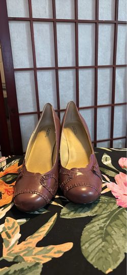 Pazzo Brown Leather Heels Size 11